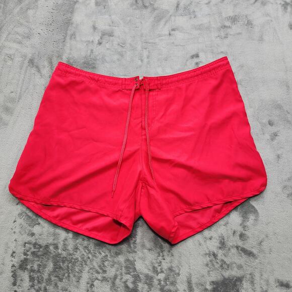 Catalina Board Shorts Womens 1X (16W) Hot PINK Tie Front Swim Elastic Waist - Picture 1 of 11
